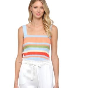 Fate by LFD
Apparel- FATE Stripe Ribbed Knit Tank Sweater L